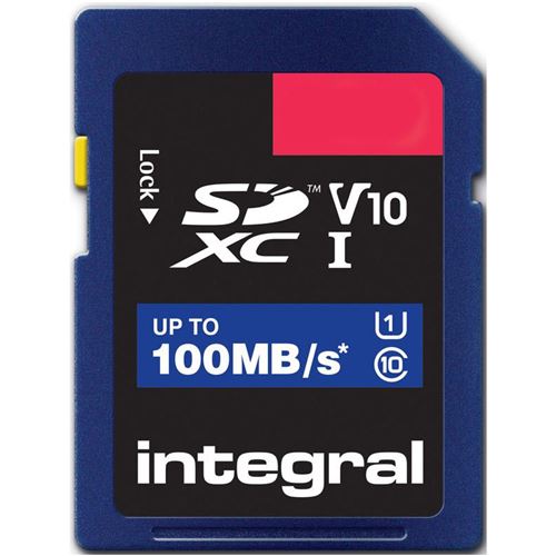 Integral - Carte mémoire flash - 16 Go - Video Class V10 / UHS-I U1 / Class10 - SDHC UHS-I