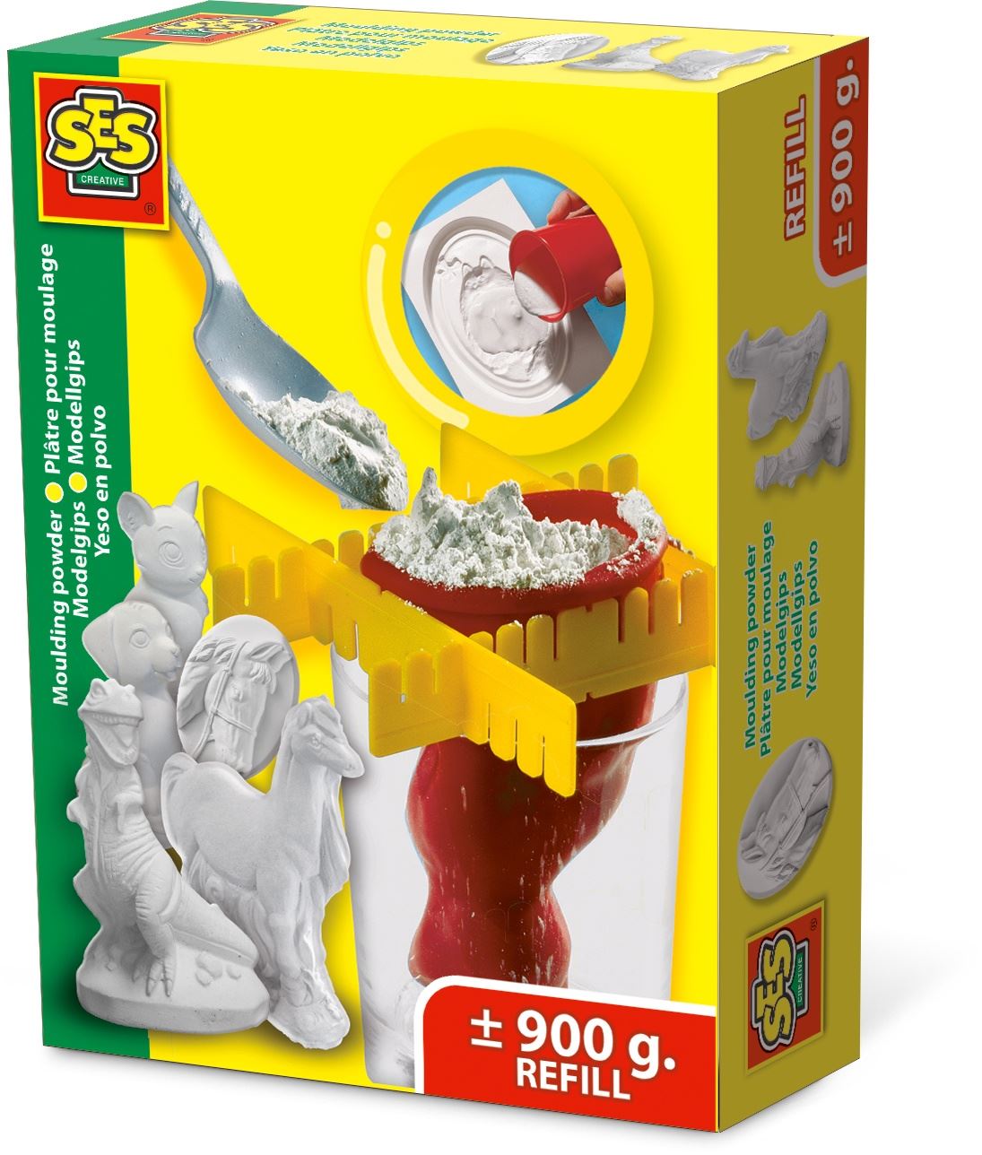 Mako - Casting - El Tiburón - Kit De Ocio Creativo - Yeso Y Pintura Gouache - 6 Colores Para La Personalización - Made In France - Para Niños De 5 Años - 39103