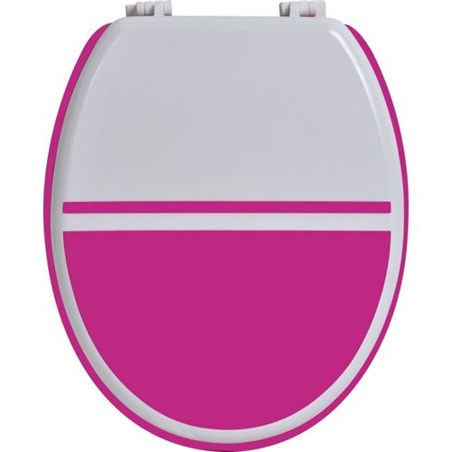 Abattant Wc Blanc Fushia Installations Salles De Bain Achat Prix Fnac