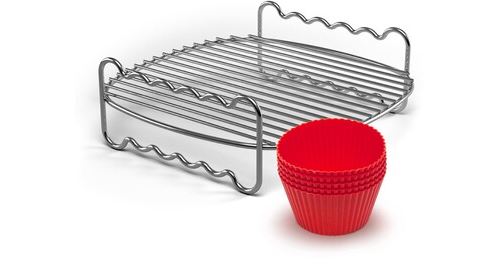 Philips Grille Double Niveau, Moules À Muffin Pour Airfryer - Hd9904/01 - Image 2
