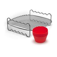 Moule En Silicone XL Pour Airfryer - 20cm, Compatible Philips Airfryer XL 62L 42L, YINGRACE