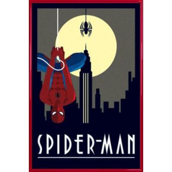 Cadre noir Spider Man Marvel personnalisé prénom au choix Cadre noir Spider Man Marvel personnalisé prénom au choix