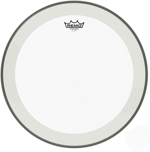 Remo P4-1318-C2 - Peau Powerstroke 4 transparente 18 avec double pli + renfort transaparent