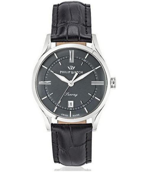 Philip Watch Montre Homme R8251180007 Gris, Noir