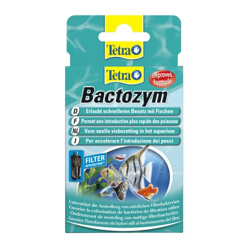 Traitement bactozym tetra aqua 10 gélules pour aquarium