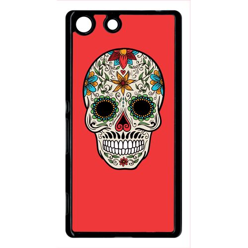 Coque Sony Xperia M5 Crane Couleurs Fond Rouge