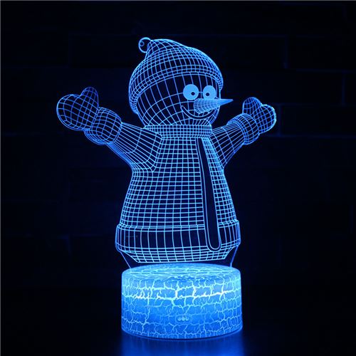 Stack Lampe 3D Tactile Veilleuses Enfant 7 Couleurs Avec Telecommande - Noël #646