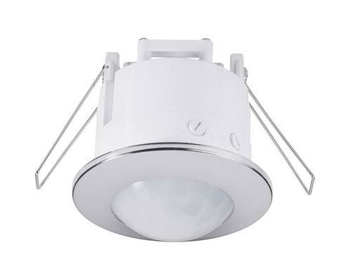 Renkforce 1289331 Decke, Einbau PIR-Bewegungsmelder 360° Relais Chrom IP20