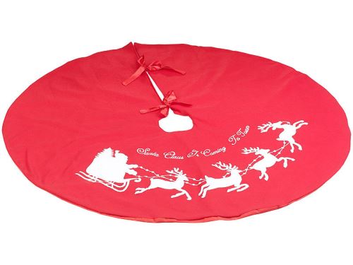 Couverture décorative Ø 100 cm Père Noël pour pied de sapin