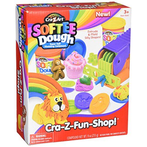 Cra-Z-Art Boutique Softeedough Super Play 3 canettes de pâte à la pâte Childrens-Art (13 pièces)
