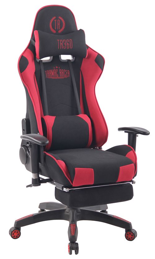 Fauteuil de Bureau Turbo XFM Tissu , Noir / Rouge