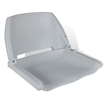 vidaXL Siège Pliant pour Bateau Sans Coussin Gris 48x51x41 cm Chaise Pilotage - 1