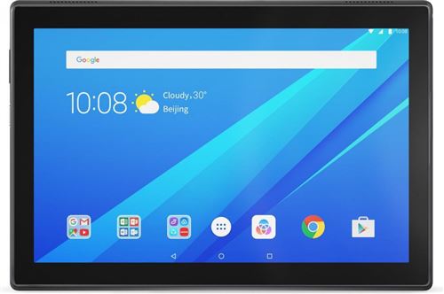 Lenovo Tab4 10 ZA2J - Tablette - Android 7.1 (Nougat) - 32 Go eMMC - 10.1 IPS (1280 x 800) - Logement microSD - noir ardoise