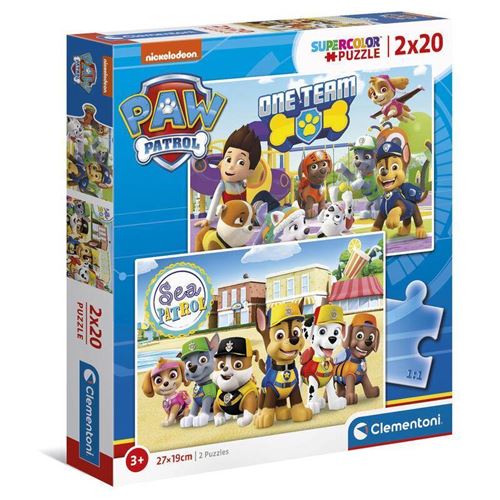 Clementoni - 2x20 pièces - Pat'Patrouille -