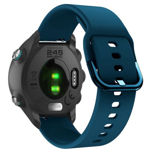 Générique Bleu Bracelet En Silicone Foncé Pour Votre Garmin Forerunner 245 - Image 1