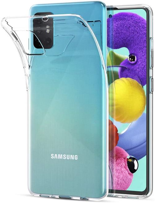 Coque Gel TPU Transparent pour Samsung Galaxy A51 - Protection Silicone Souple Ultra Mince [Phonillico®]