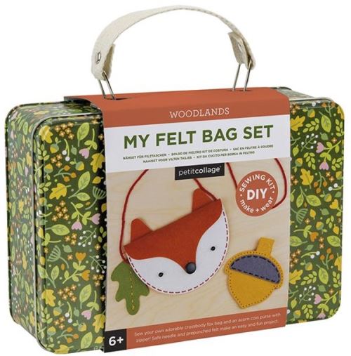 Petit Collage set artisanal pour sac en feutre Woodlands 18 pièces