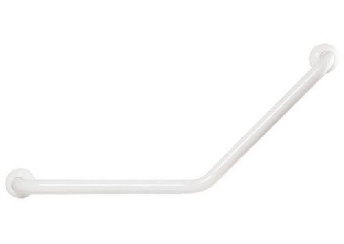 Barre d'appui coudée angle 135 ° - Dimensions: 400 x 400 mm - Couleur: blanc PELLET