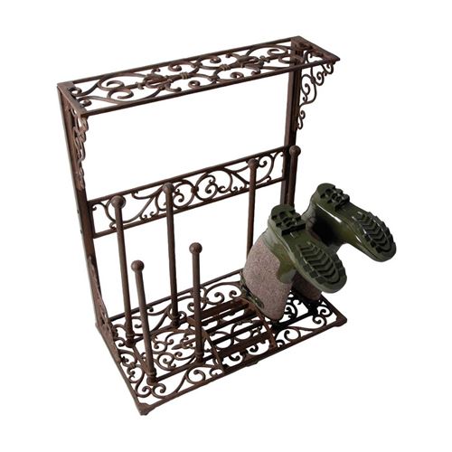 Esschert Design Étagère à bottes Taille L Fonte LH44