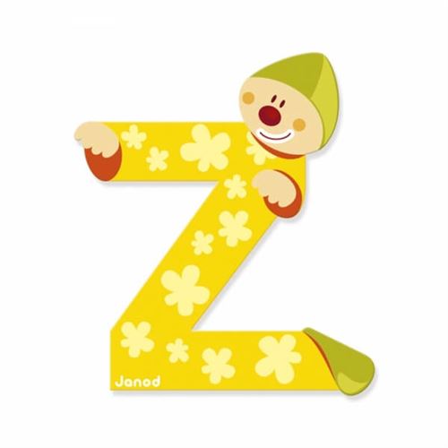  Janod Clown Letter Z Vert,Jaune 3-6 Years