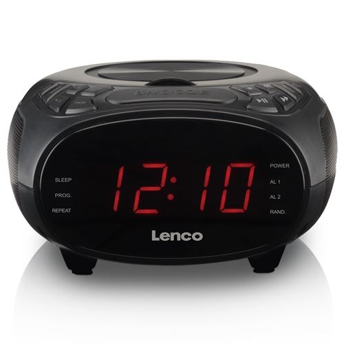 Lenco CR-740 - Radio-réveil - noir
