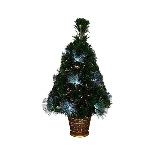 Sapin de Noël artificiel Fibre optique Los Angeles - 24 LED - 55 branches - 60 cm