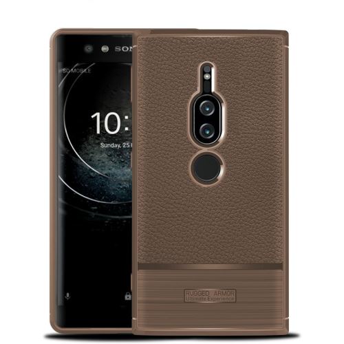 Etui Coque de protection antichoc souple pour Sony Xperia XZ2 premium - Brun