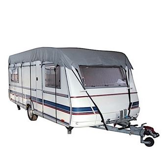 Jupe De Bas De Caisse Pour Caravane Eurotrail - 4m X 60cm - Gris - Anti-Courants D'Air