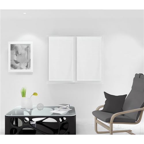 Paire de Brise bise 45x90 cm NOEMIE blanc, par Soleil d'Ocre