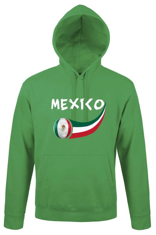 Supportershop Mexique Sweatshirt à Capuche Adulte, Vert, FR : M (Taille Fabricant : M)