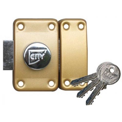 Verrou City 25 &agrave; bouton - Cylindre 45 mm - Sur variure N V03 - 10020452