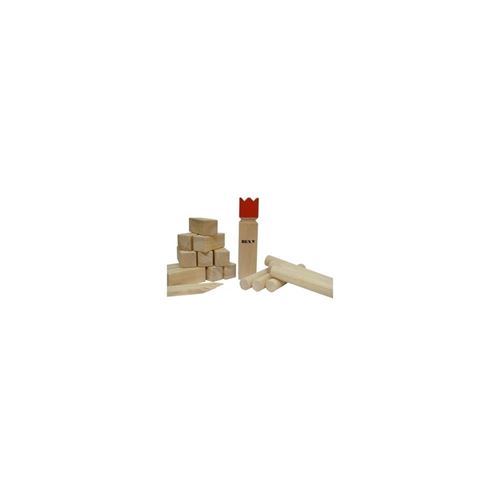 BEX Kubb Viking Original King Rouge Bois en Caoutchouc