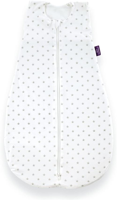 umeland S0200102 LIEBMICH Gigoteuse d'été en coton Motif étoiles Gris 60 cm