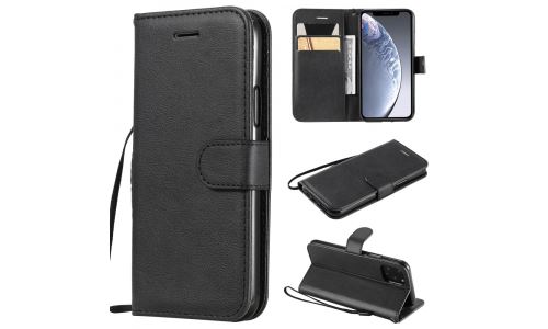 Etui iPhone-11 Pro coloris noir rabat latéral fonction stand