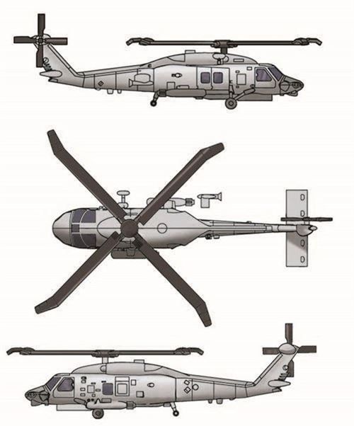 TRUMPETER Sh-60k Sea Hawk (6 Aircraft) - 1:350e -  