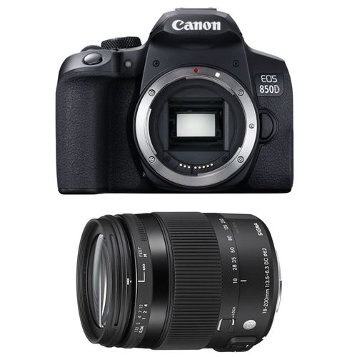 CANON eos 850d + sigma 18-200 os hsm contemporary
