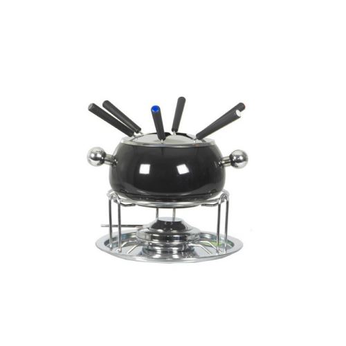 Service à fondue bourguignonne, coloris noir, 6 personnes