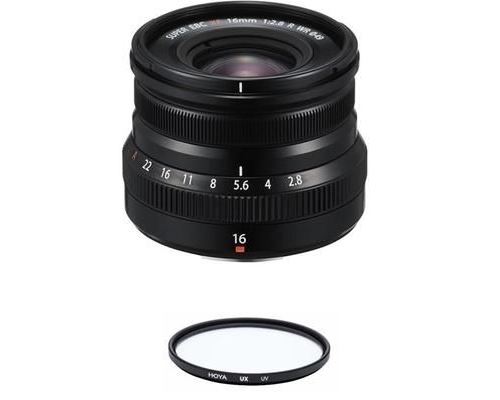 FUJI XF16mm F2.8 R WR Black + HOYA UX UV 49mm Filter