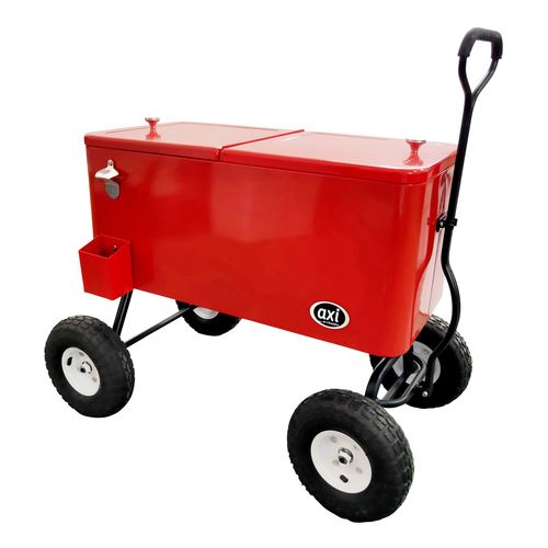 Non Communiqué Multicolore Axi Chariot De Plage Beachwagon Cooler Rouge