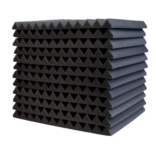 Mousse Insonorisante 30x30x2.5cm 12Pc Noir MK126