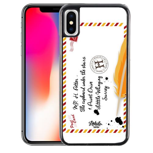 Coque pour iPhone XS harry potter lettre poudlard