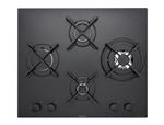 Sauter SPE9467B - Table de cuisson au gaz - 4 plaques de cuisson - Niche - largeur : 56 cm - profondeur : 49 cm - noir mat - sans cadre - noir mat