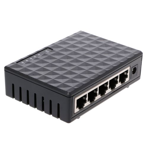 17€83 sur Nouveau Rj45 Mini 5 Ports Réseau Ethernet Rapide Noir