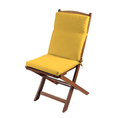 Coussin de fauteuil 40x90 cm Hawai moutarde