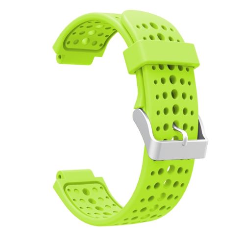 Générique Vert Bracelet En Silicone Trous Ronds Pour Votre Garmin Forerunner 220/230/235/620/630 - Image 1