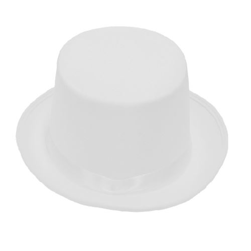 Rubie's chapeau haut-de-forme unisexe blanc