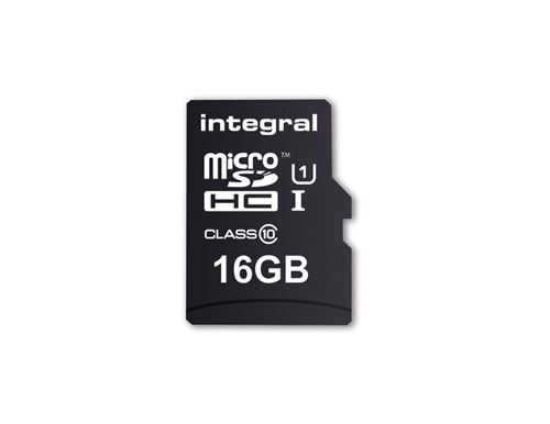 Integral UltimaPro - Carte mémoire flash (adaptateur microSDHC - SD inclus(e)) - 16 Go - UHS Class 1 / Class10 - microSDHC UHS-I
