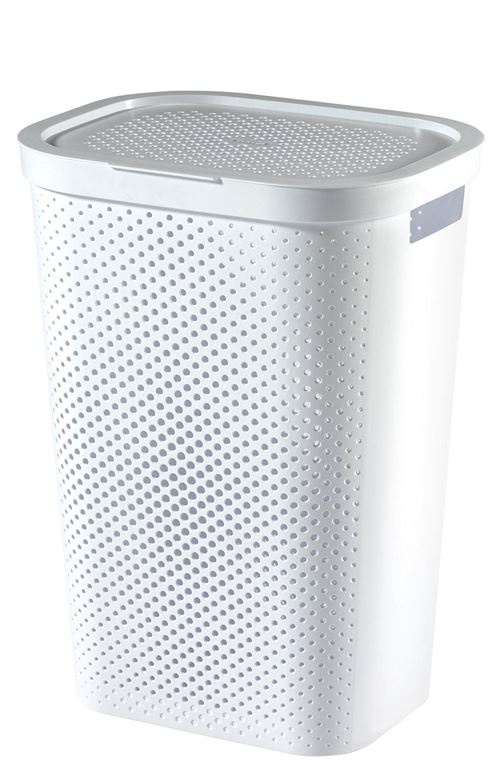Curver infinity lavabo à pois 59L blanc 44x35x60cm