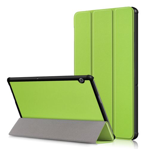 Applicable à Huawei MediaPad T5 10 pouces en cuir protecteur ultra-mince support de pliage intelligent248*173*17MMVert