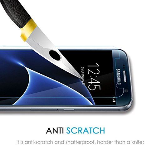 Paopi [Lot de 3 Verre Trempé Galaxy S7 Anti-Huile 0,30mm Dureté de 9H Film de Protection d'Écran pour Galaxy S7 Ultra Résistant